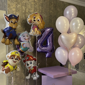 Набор шаров «Коробка-сюрприз Щенячий патруль»